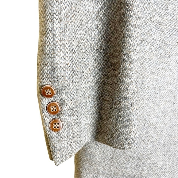 Vintage Pierre Cardin Sport Coat Blazer Size 44R Tan Wool Two Button Union Made - Picture 6 of 13